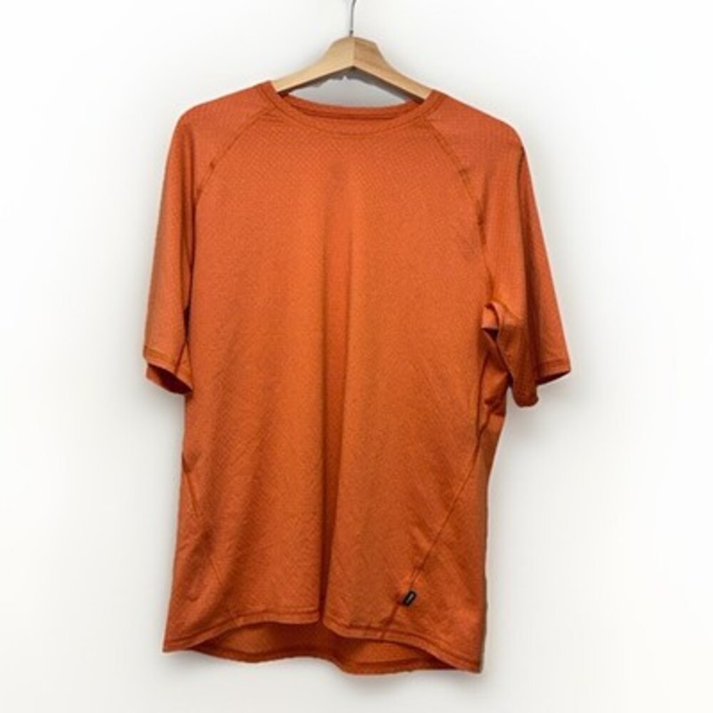 REI Men's T-Shirt M Orange Short Sleeve. Ships Free!